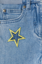 Denim Star Embroidery Jeans